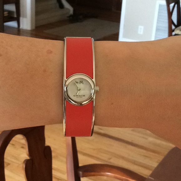 Coach Women’s Scout Bangle Watch in Orange